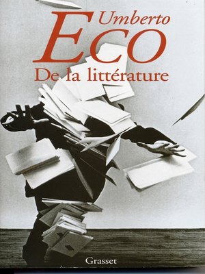 cover image of De la littérature